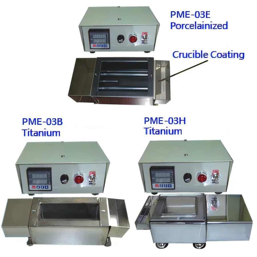 PME-03A / 03B / 03C / 03E / 03H / 03K Titanium Solder Pots